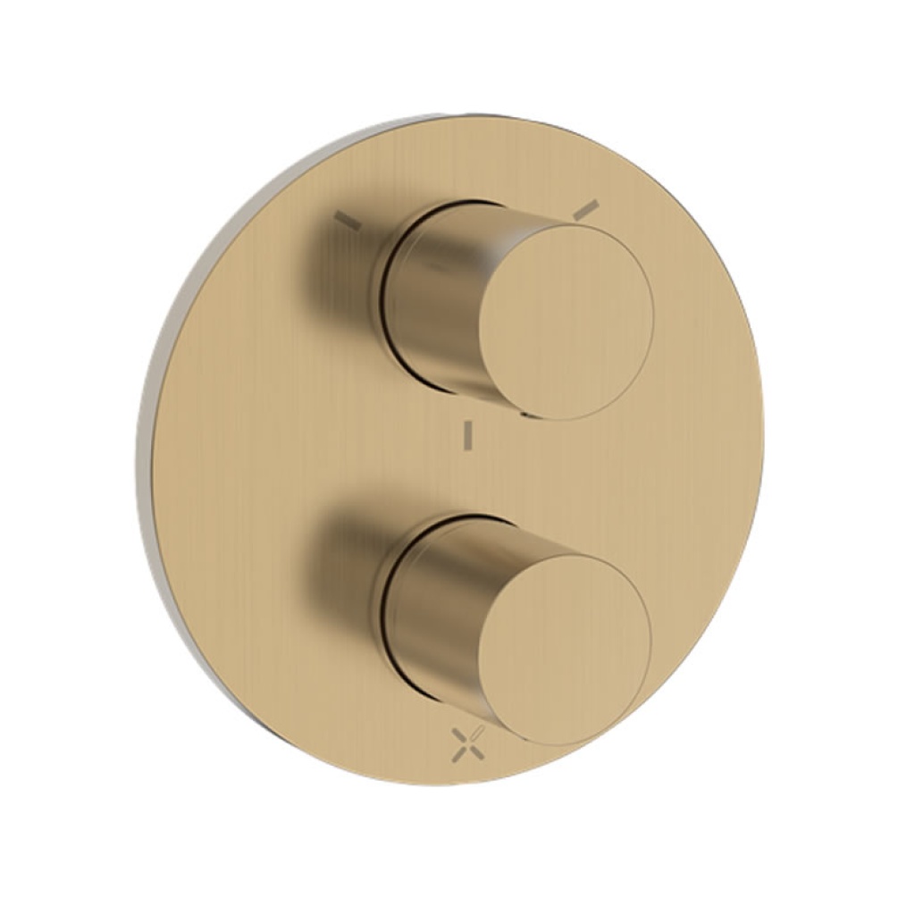 Crosswater Lazo Brushed Brass Crossbox 3 Outlet Shower Valve